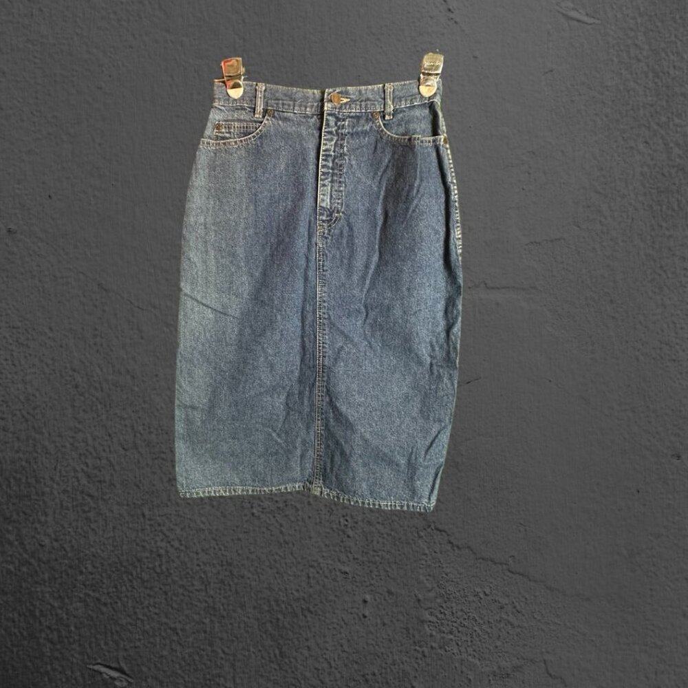 Vintage Calvin Klein Midi Denim Skirt